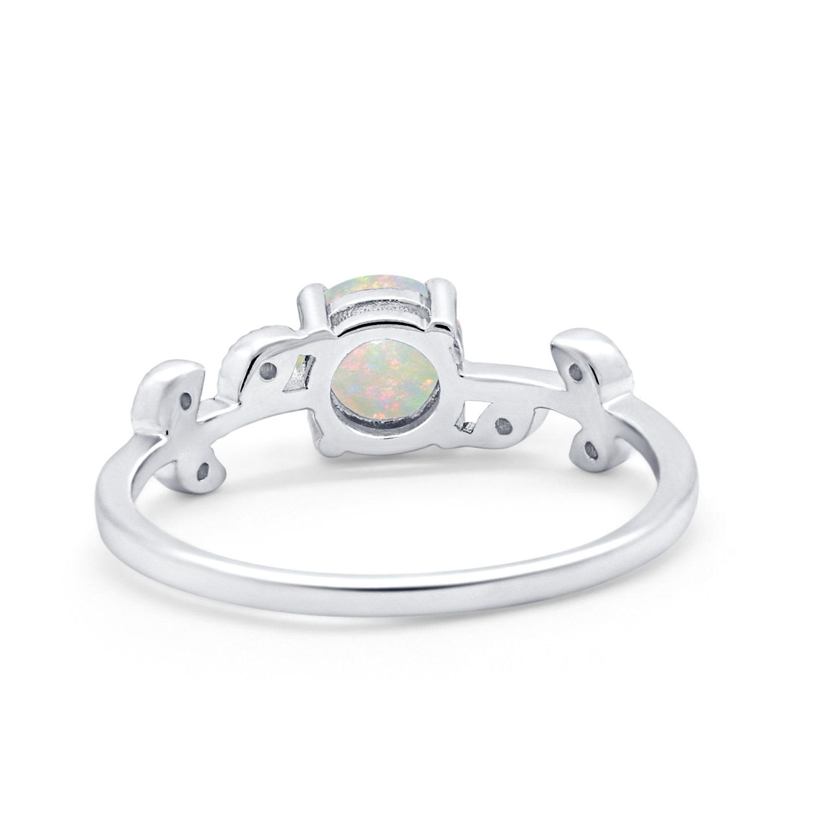 14K Gold 0.87ct Round G SI Diamond Engagement Ring Size 6.5