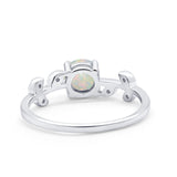 14K Gold 0.87ct Round G SI Diamond Engagement Ring Size 6.5