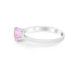Three Stone Wedding Engagement Ring Emerald Cut Round CZ 925 Sterling Silver