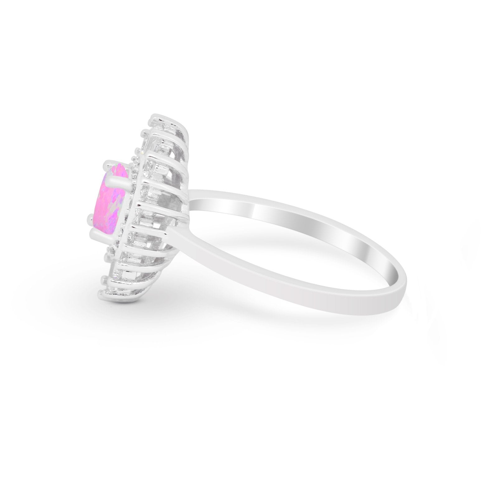Art Deco Wedding Engagement Bridal Ring Baguette Round CZ 925 Sterling Silver