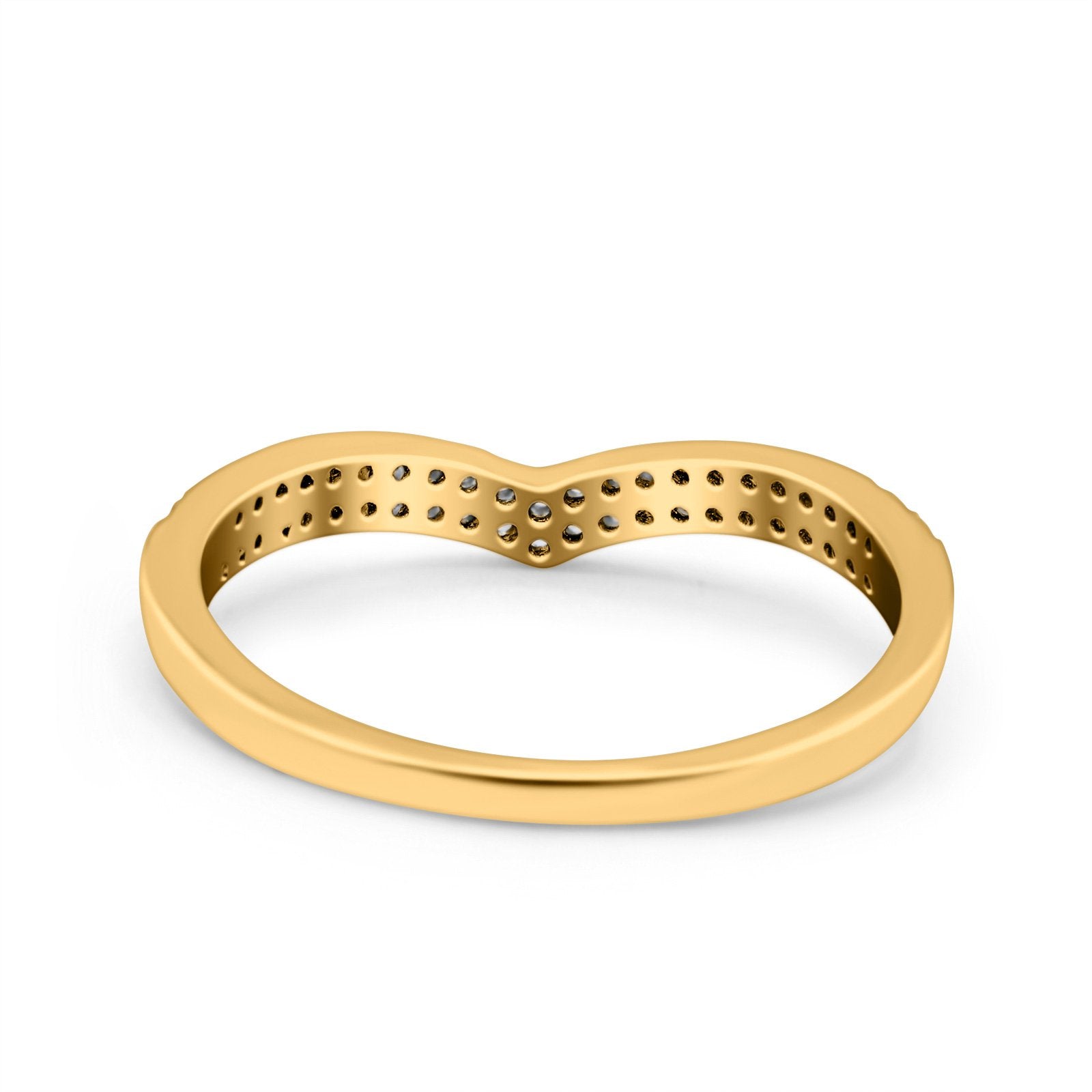 Half Eternity Ring Wedding Engagement Band Round Pave Simulated CZ 925 Sterling Silver (5mm)