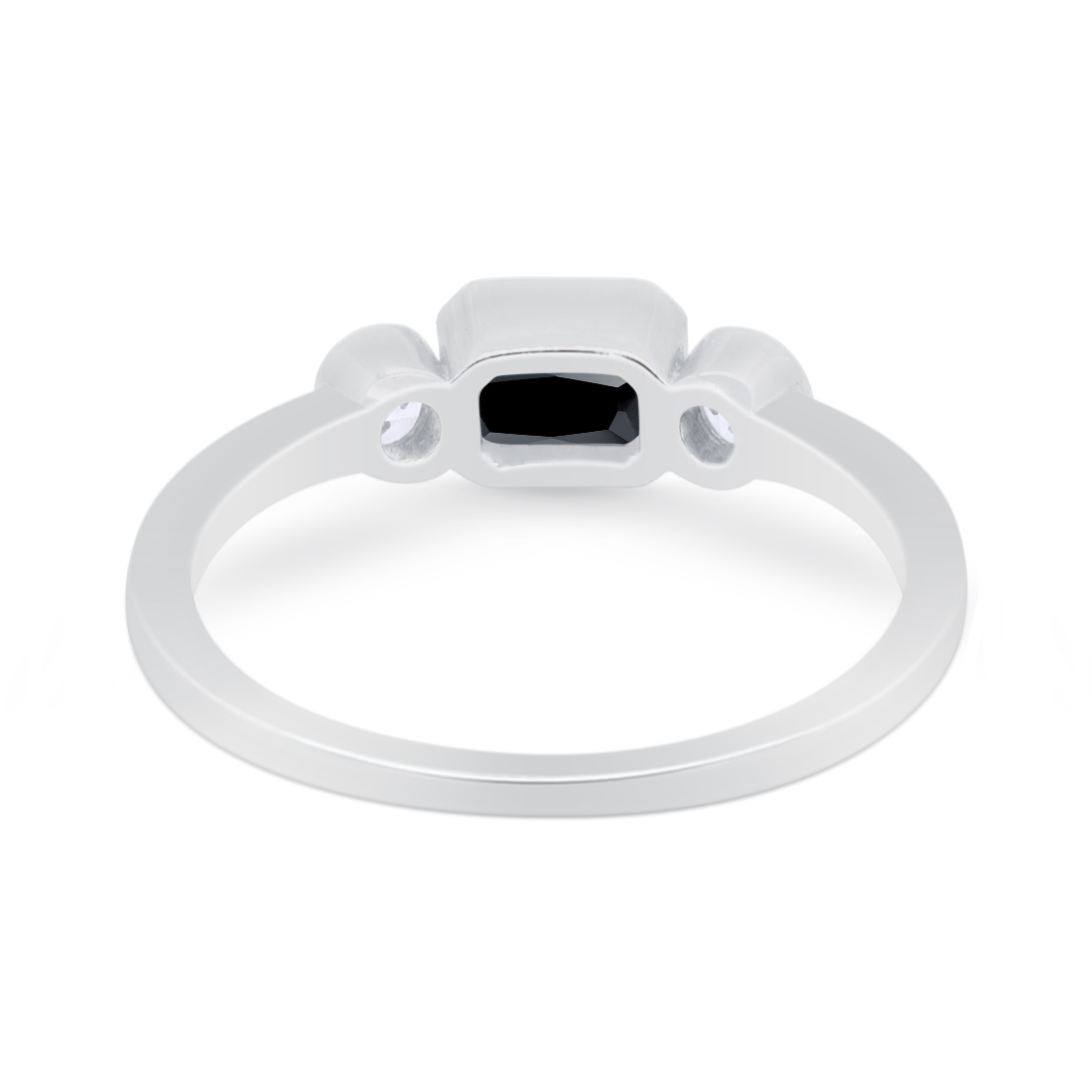 Petite Dainty Fashion Thumb Ring Simulated Cubic Zirconia 925 Sterling Silver