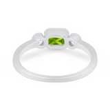 Petite Dainty Fashion Thumb Ring Simulated Cubic Zirconia 925 Sterling Silver