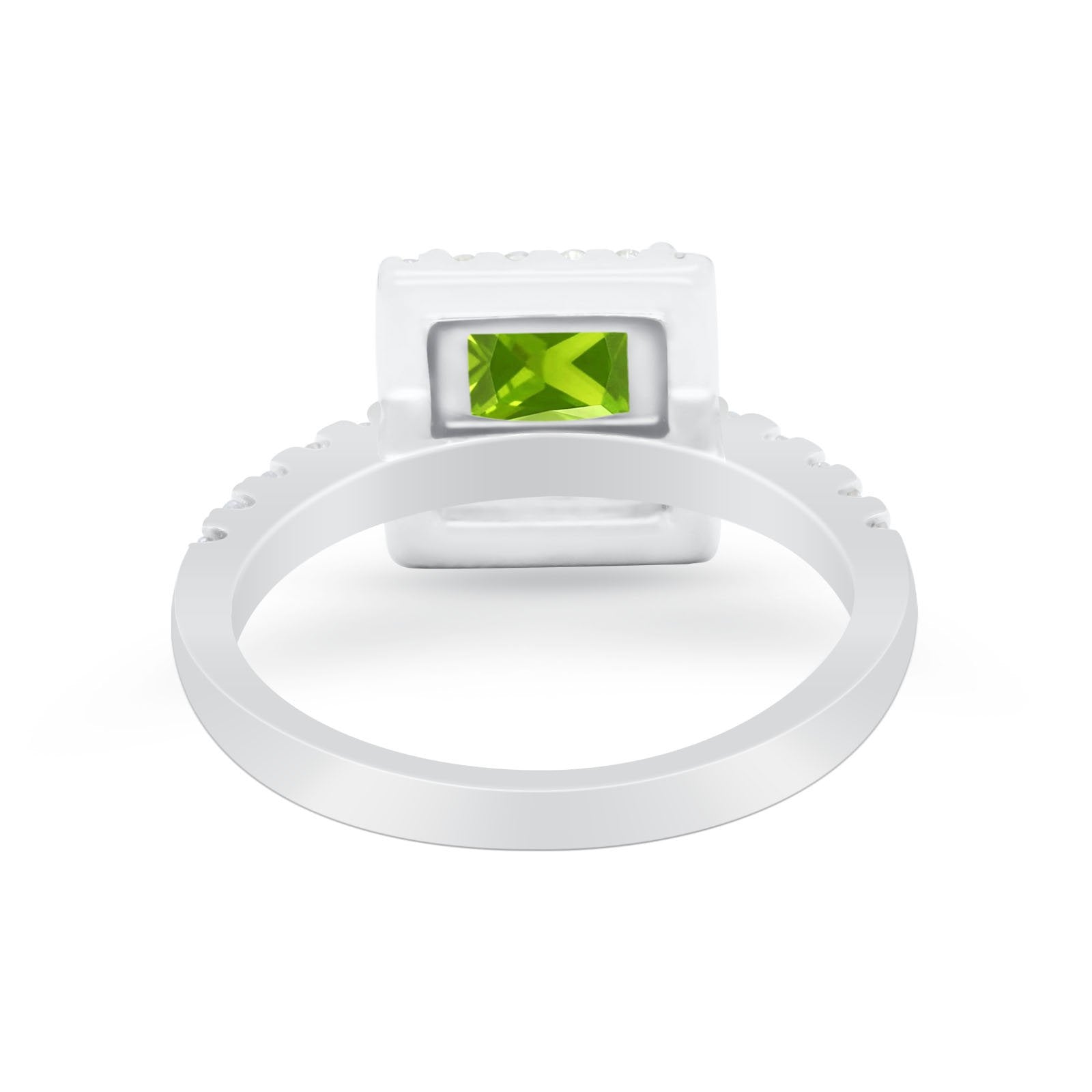 Halo Princess Cut Wedding Ring Simulated Cubic Zirconia 925 Sterling Silver