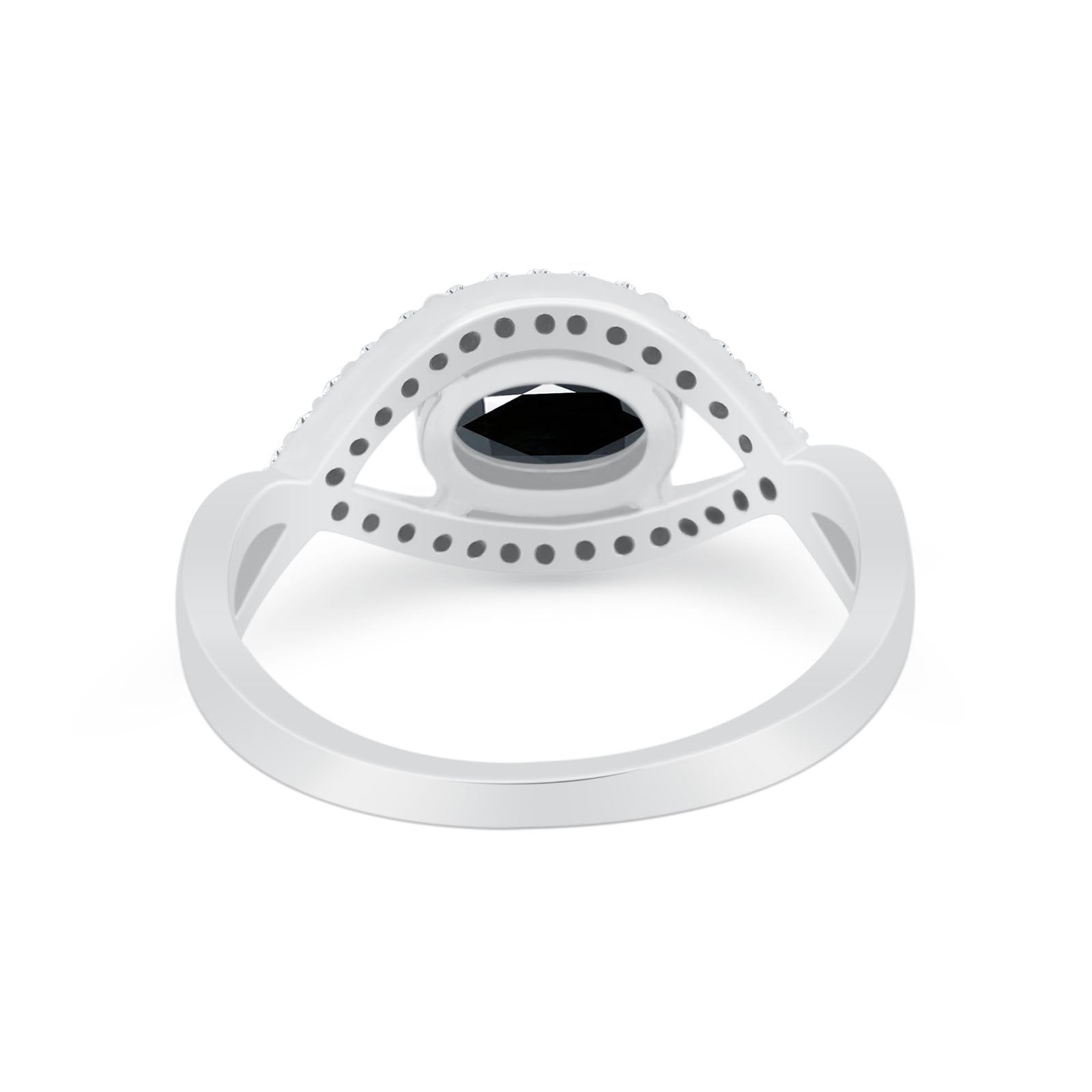 Infinity Shank Wedding Ring Simulated Cubic Zirconia 925 Sterling Silver
