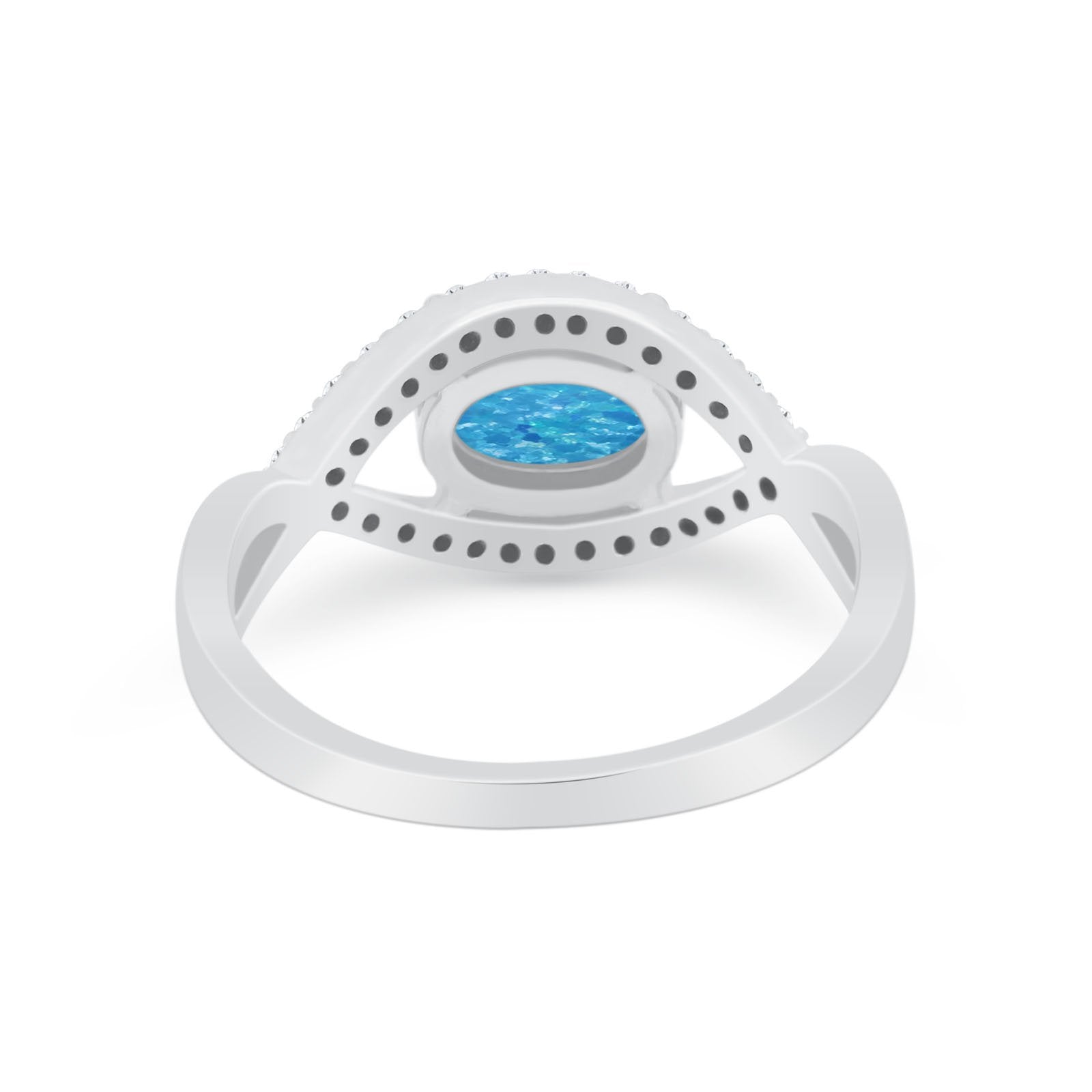 Infinity Shank Wedding Ring Simulated Cubic Zirconia 925 Sterling Silver