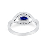 Infinity Shank Wedding Ring Simulated Cubic Zirconia 925 Sterling Silver