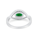 Infinity Shank Wedding Ring Simulated Cubic Zirconia 925 Sterling Silver