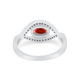 Infinity Shank Wedding Ring Simulated Cubic Zirconia 925 Sterling Silver