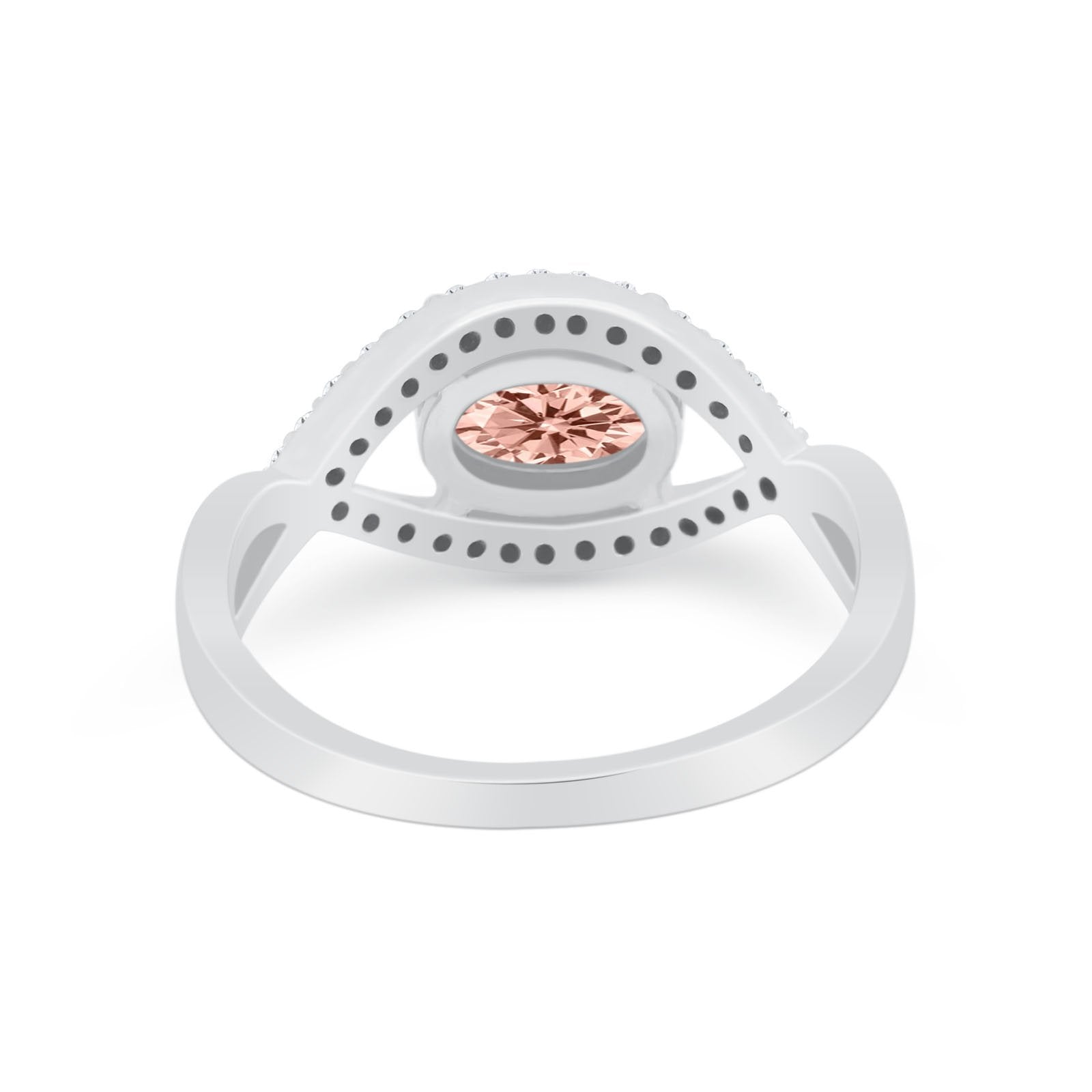 Infinity Shank Wedding Ring Simulated Cubic Zirconia 925 Sterling Silver
