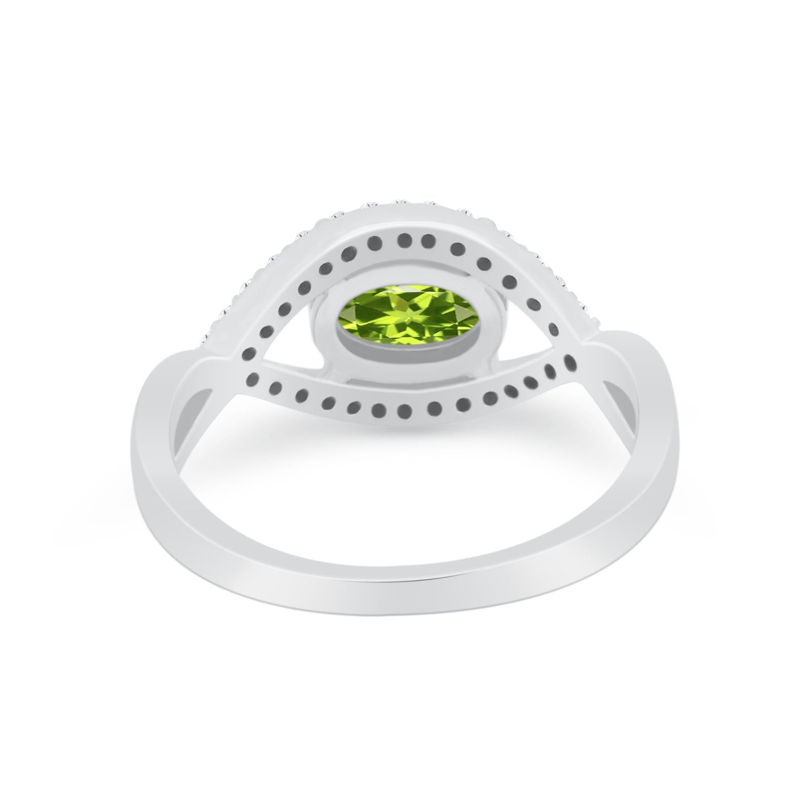 Infinity Shank Wedding Ring Simulated Cubic Zirconia 925 Sterling Silver