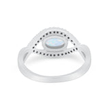 Infinity Shank Wedding Ring Simulated Cubic Zirconia 925 Sterling Silver