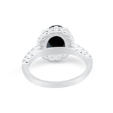 Solitaire Accent Wedding Ring Simulated Cubic Zirconia 925 Sterling Silver
