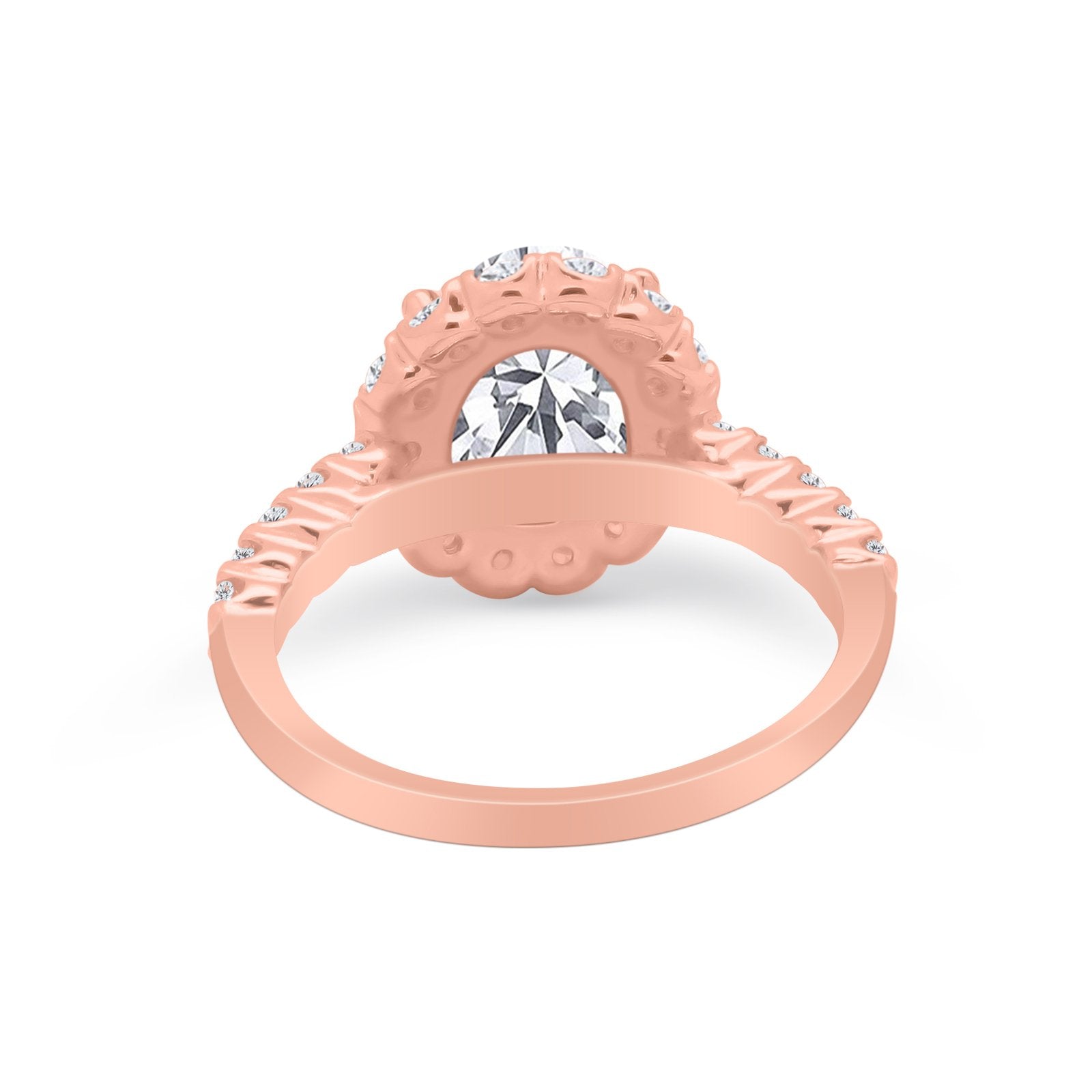 Solitaire Accent Wedding Ring Simulated Cubic Zirconia 925 Sterling Silver