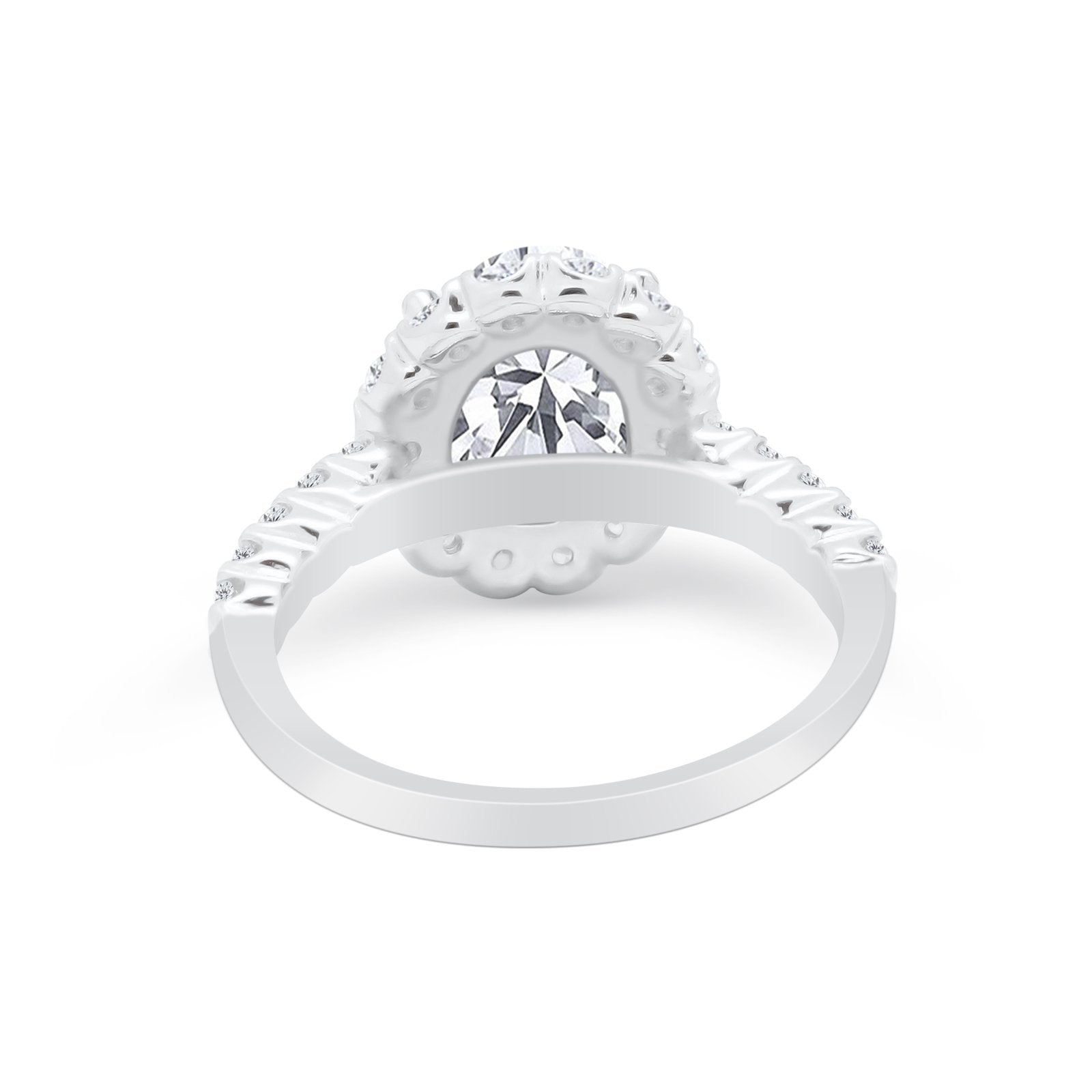 Solitaire Accent Wedding Ring Simulated Cubic Zirconia 925 Sterling Silver