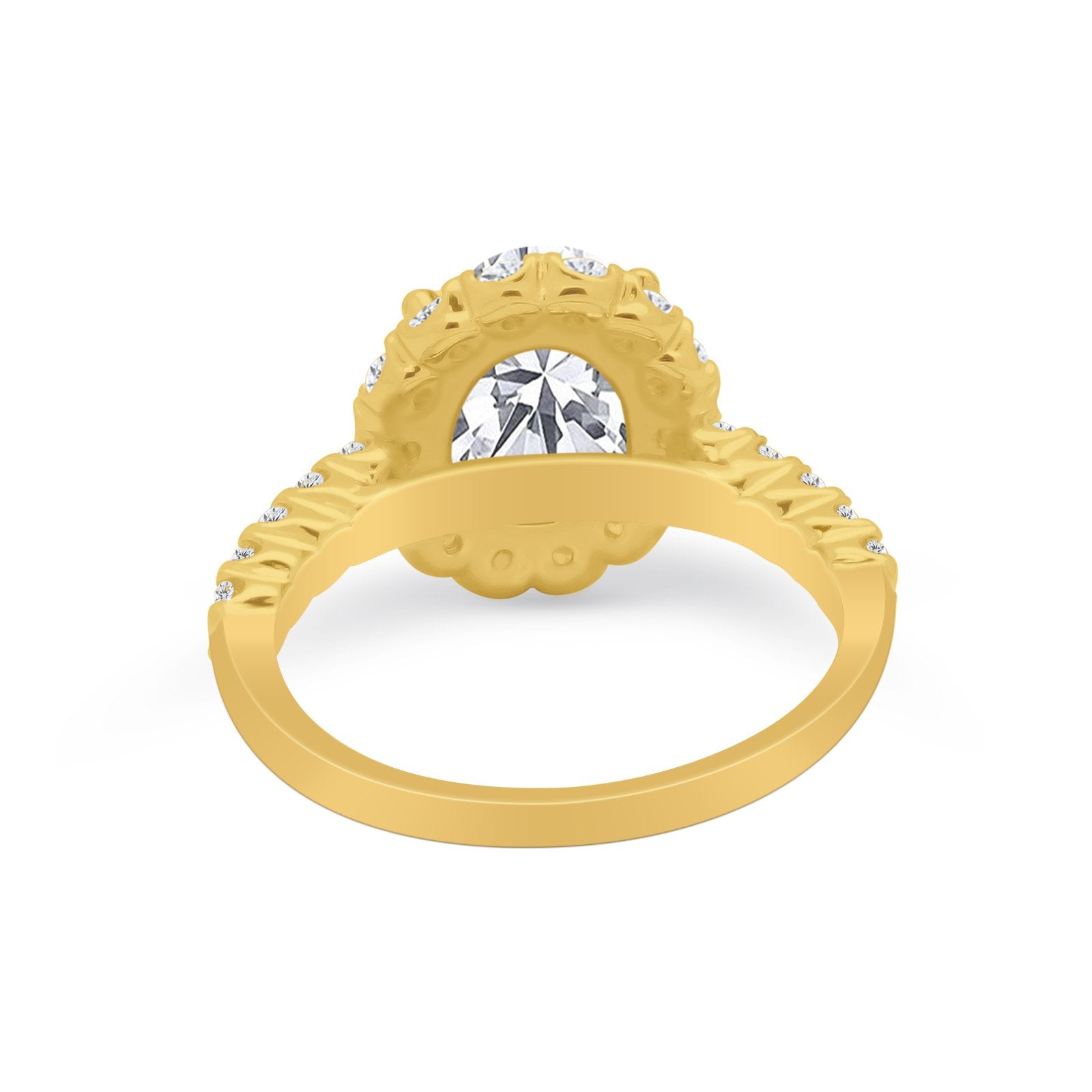Solitaire Accent Wedding Ring Simulated Cubic Zirconia 925 Sterling Silver