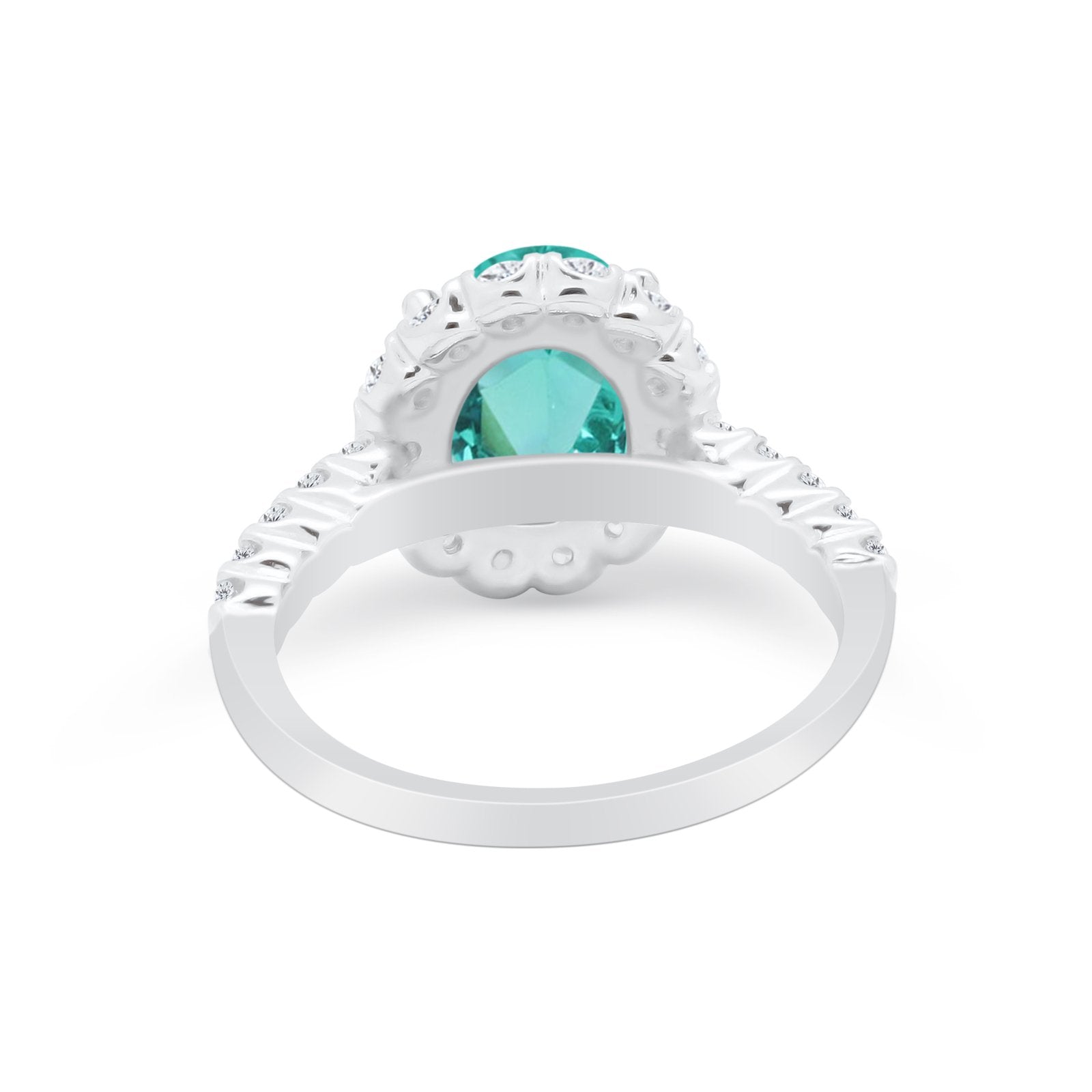 Solitaire Accent Wedding Ring Simulated Cubic Zirconia 925 Sterling Silver