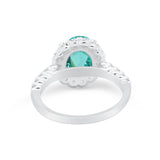 Solitaire Accent Wedding Ring Simulated Cubic Zirconia 925 Sterling Silver