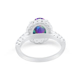 Solitaire Accent Wedding Ring Simulated Cubic Zirconia 925 Sterling Silver