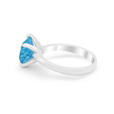 Solitaire Cushion Cut Engagement Ring Simulated Cubic Zirconia 925 Sterling Silver Cushion Cut Ring