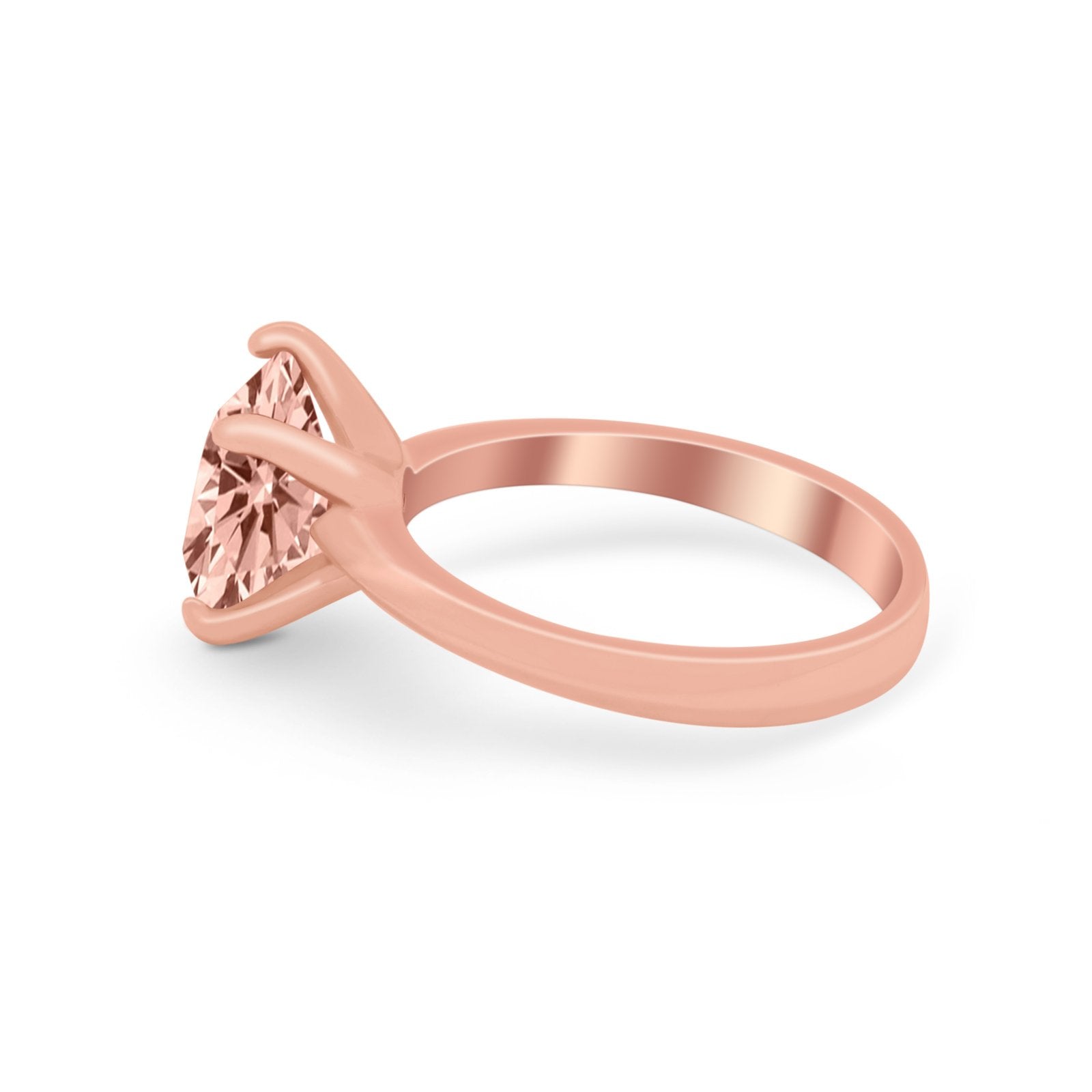 Solitaire Cushion Cut Engagement Ring Simulated Cubic Zirconia 925 Sterling Silver Cushion Cut Ring