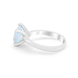 Solitaire Cushion Cut Engagement Ring Simulated Cubic Zirconia 925 Sterling Silver Cushion Cut Ring