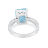Solitaire Wedding Ring Simulated Cubic Zirconia 925 Sterling Silver