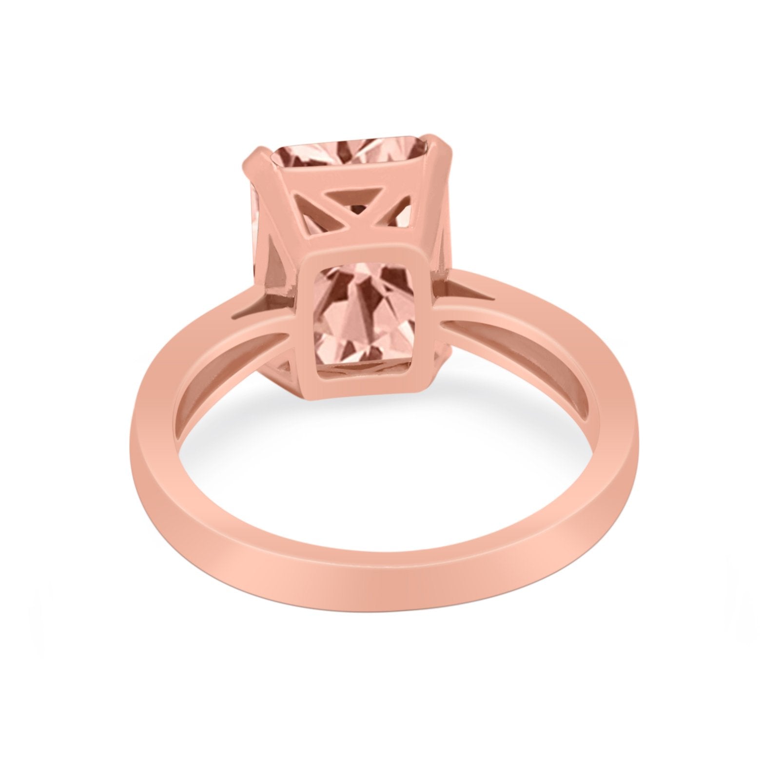 Solitaire Wedding Ring Simulated Cubic Zirconia 925 Sterling Silver