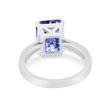Solitaire Wedding Ring Simulated Cubic Zirconia 925 Sterling Silver