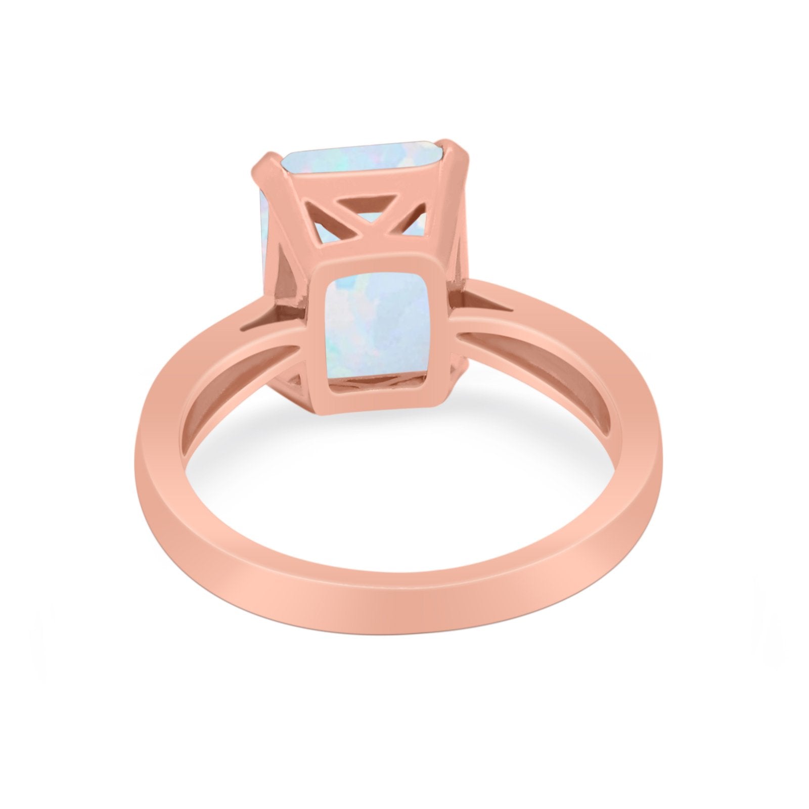Solitaire Wedding Ring Simulated Cubic Zirconia 925 Sterling Silver