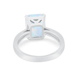 Solitaire Wedding Ring Simulated Cubic Zirconia 925 Sterling Silver