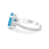 Solitaire Oval Wedding Engagement Ring 925 Sterling Silver