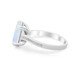 Solitaire Oval Wedding Engagement Ring 925 Sterling Silver