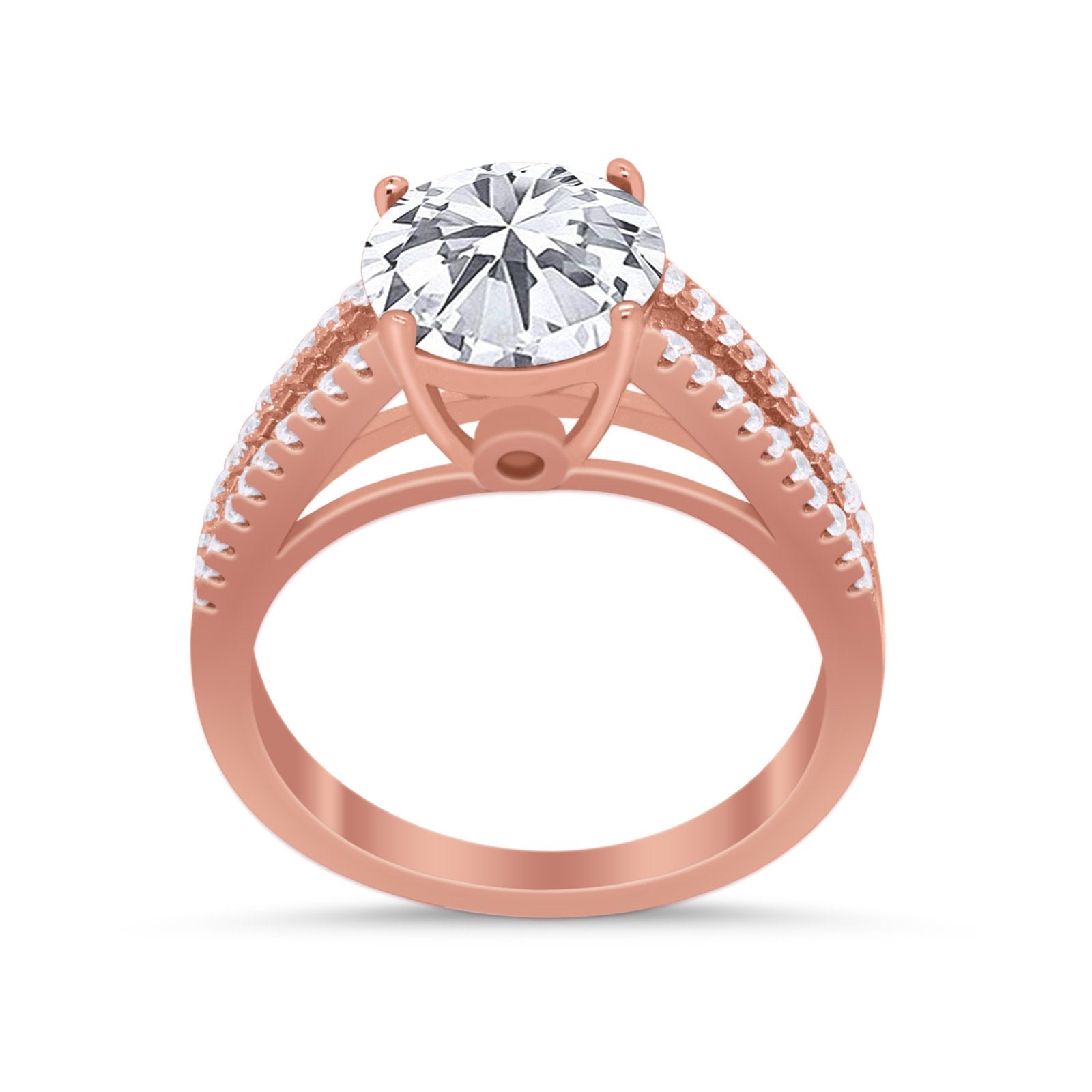 Vintage Style Round Simulated Cubic Zirconia Engagement Ring 925 Sterling Silver