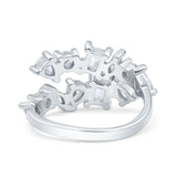 Vintage style Wedding Rings Cubic Zirconia 925 Sterling Silver