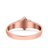 Celtic Style Marquise Lab Opal Ring Solid Oxidized 925 Sterling Silver