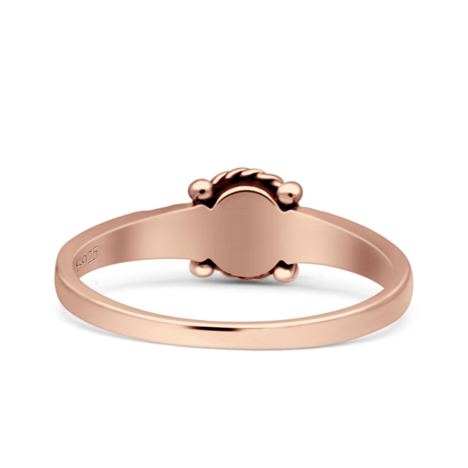 Vintage Style Oval Thumb Ring Statement Fashion Oxidized Lab Created Opal Solid 925 Sterling Silver