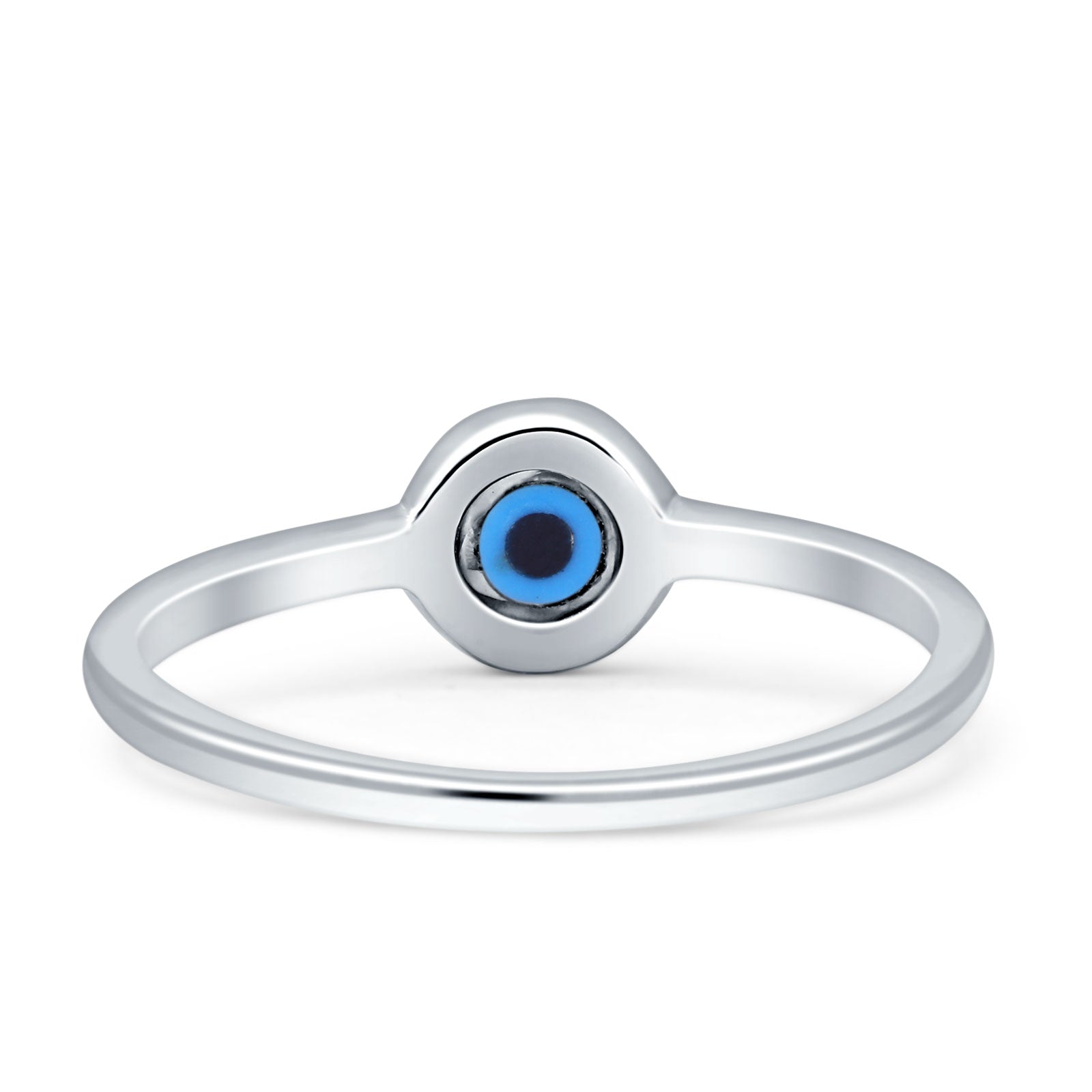 Evil Eye Ring 925 Sterling Silver