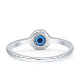 Evil Eye Ring 925 Sterling Silver