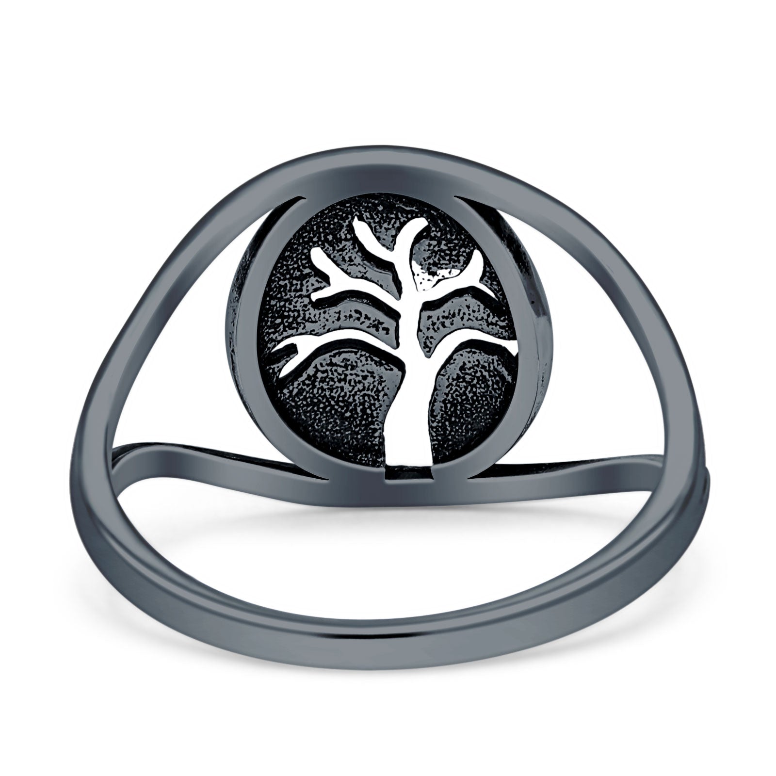 Tree Of Life Minimalist Filigree Thumb Ring 925 Sterling Silver