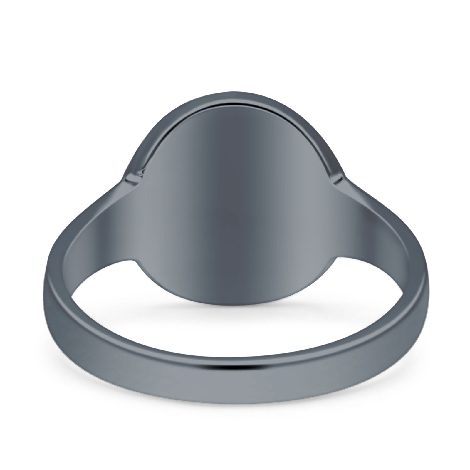 Peace Sign Thumb Ring Lab Created Opal 925 Sterling Silver