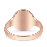 Peace Sign Thumb Ring Lab Created Opal 925 Sterling Silver