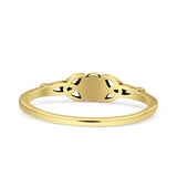 Weave Trinity Celtic Oval Thumb Ring Statement Fashion Oxidized Lab Created Opal 925 Sterling Silver