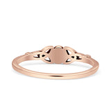 Weave Trinity Celtic Oval Thumb Ring Statement Fashion Oxidized Lab Created Opal 925 Sterling Silver