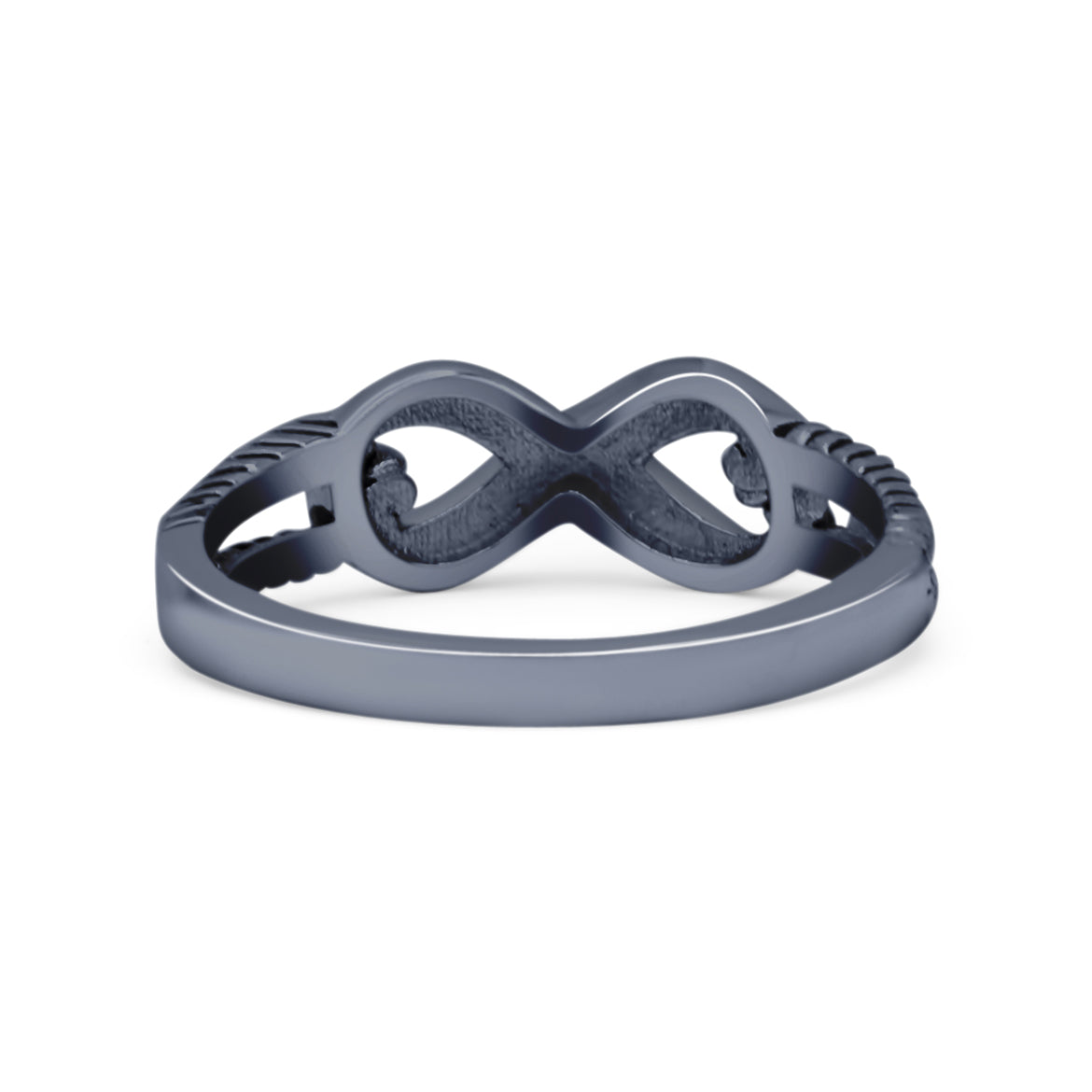 Infinity Wedding Engagement Ring Lab Created Opal 925 Sterling Silver