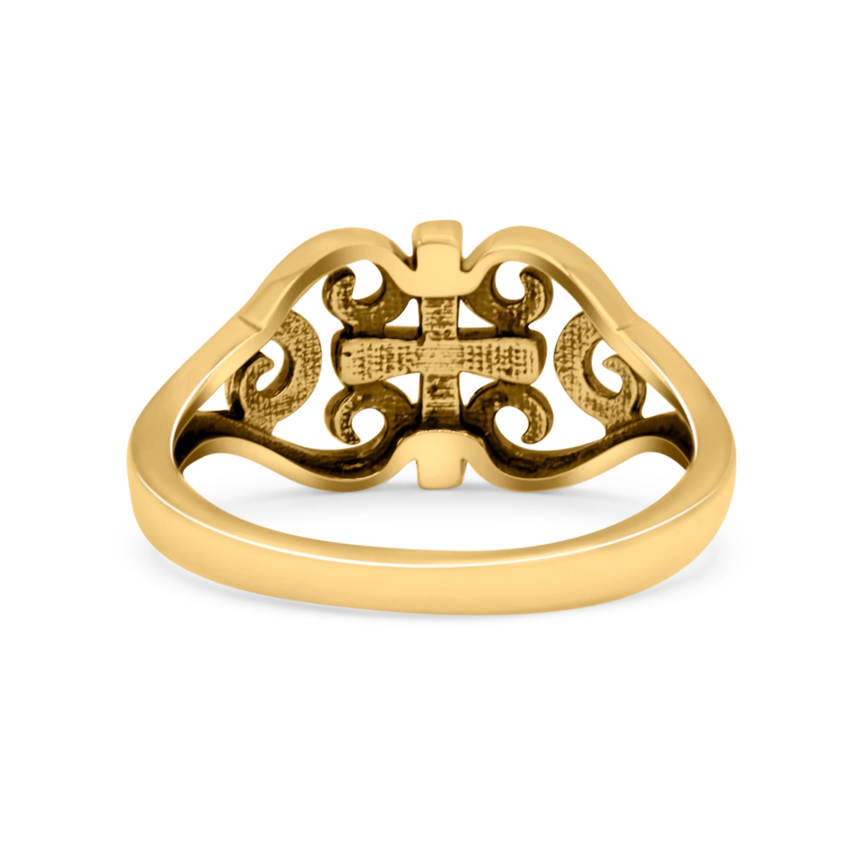 Cross Wedding Engagement Ring Lab Created Opal 925 Sterling Silver