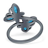 sterling silver butterfly ring
