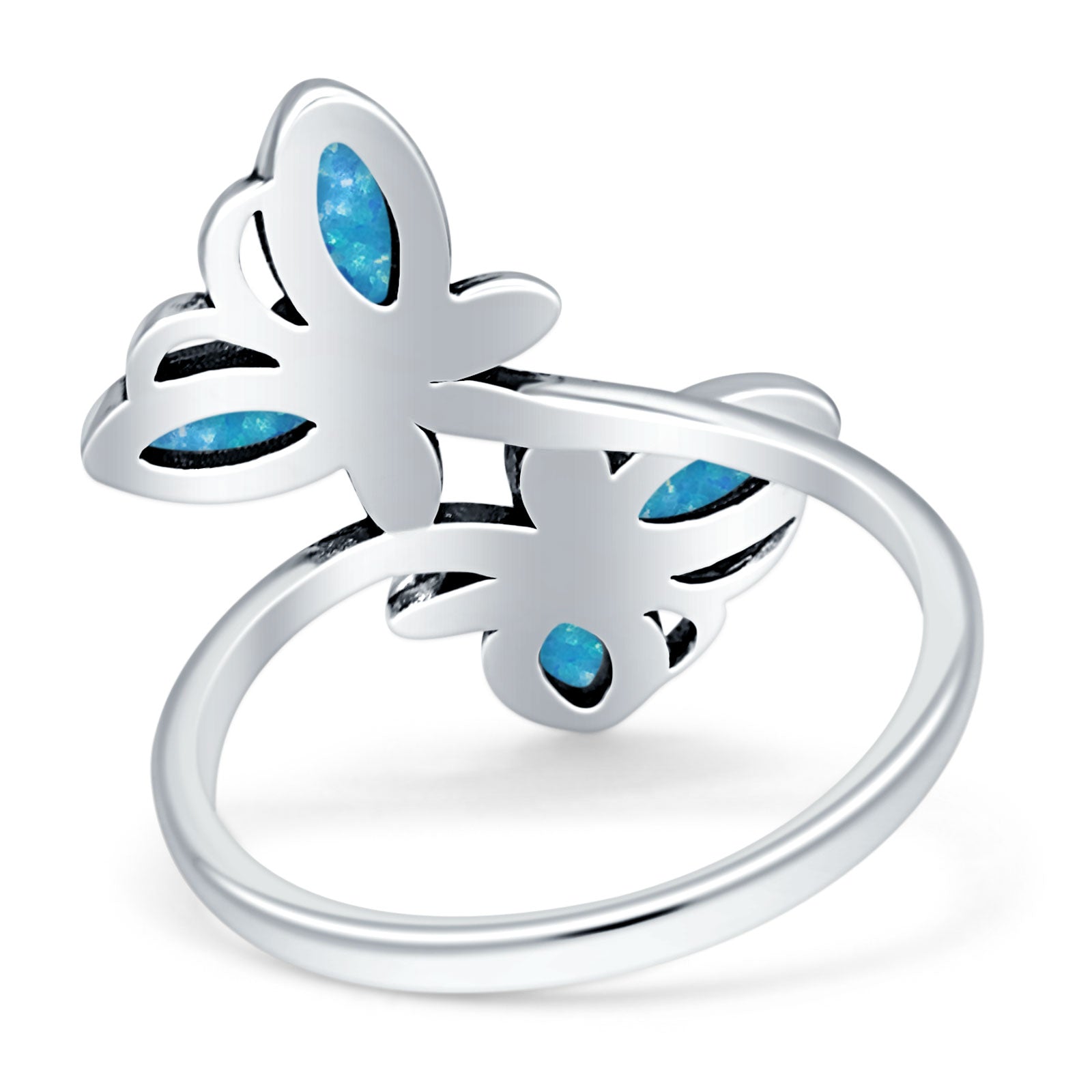 sterling silver butterfly ring