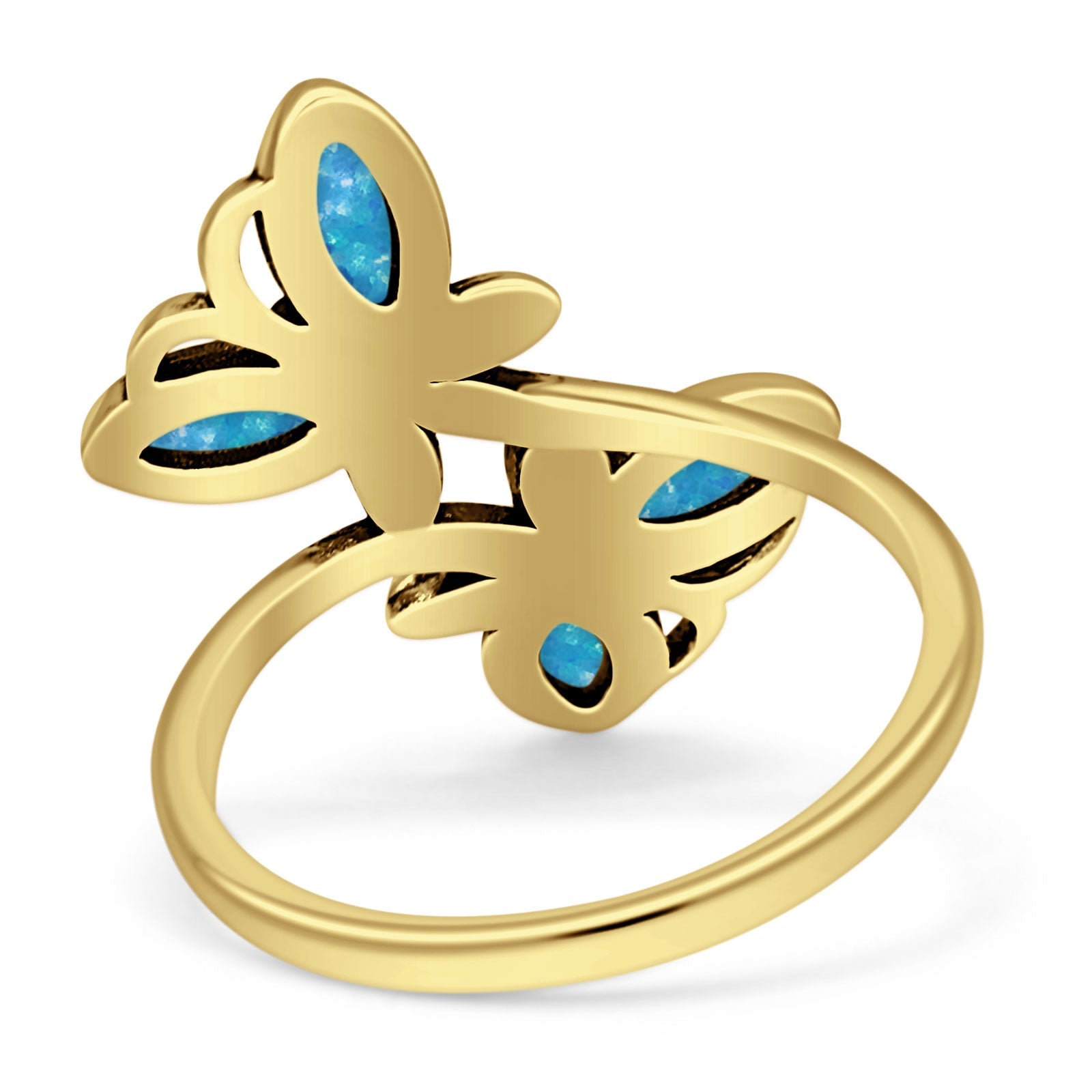 sterling silver butterfly ring