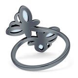 sterling silver butterfly ring